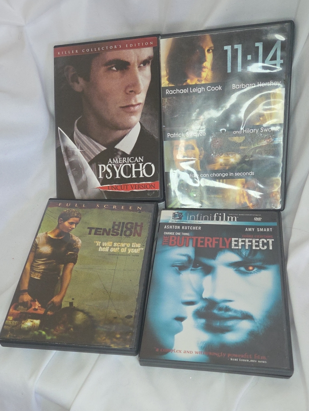 Early 2000s Psychological Thriller Horror DVD Bundle Set Of 4